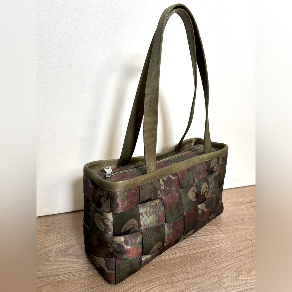 Harvey’s Disney Couture Green Camo Mickey Mouse Seatbelt Purse